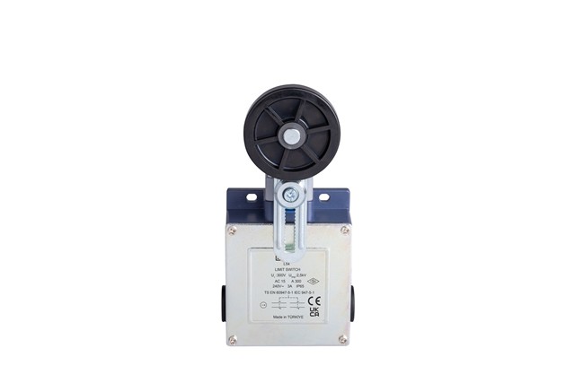L54 Metal Gövde 50 mm Lastik Ayarlanabilir Kollu Makara Ani Hareketli 2* (1NC+1NO ) Sınır Şalter